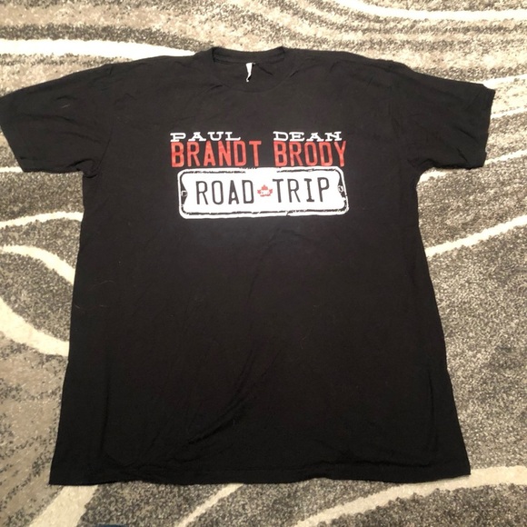 Dean Brody Paul Brandt  road trip 2015 tour t shirt sz xl - Picture 1 of 3